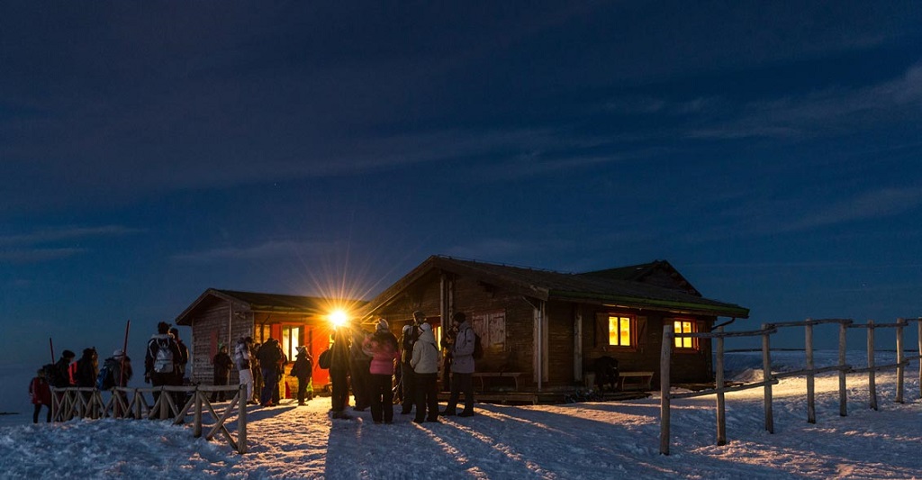 Tramonto sui Sibillini e cena in baita Sabato 11 Gennaio